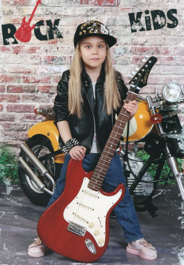 electric guitar kid by Dmitry Osipov